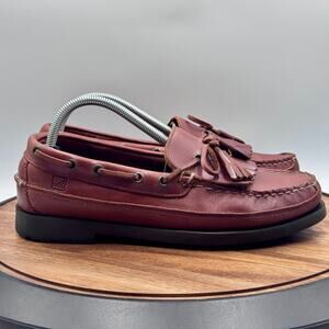 SPERRY Top Sider Brown Leather Boat Deck Shoes Kiltie Tassel Men's Size 9M